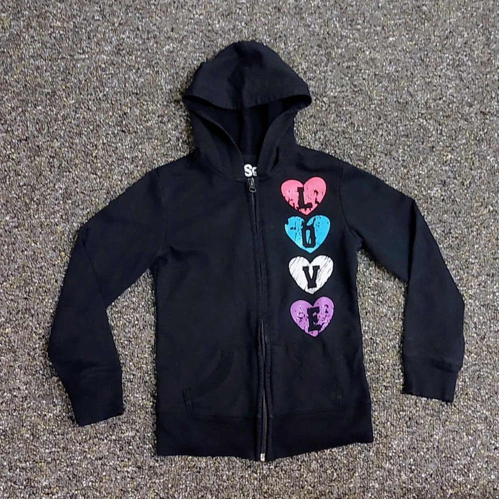 Girls 7/8 zip up hoodie